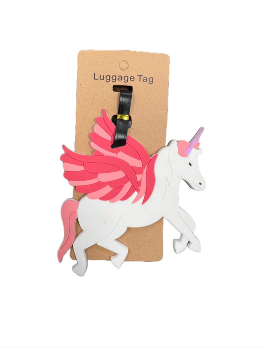 On Sale- Silicone Luggage Tag- Unicorn