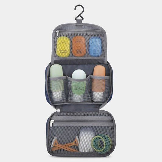 Travelon Water Resistant Compact Hanging Toiletry Kit Royal Blue
