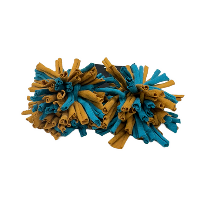 Lieber's Luggage Lab- Bongels Bag Identifiers Multi- Desert Turquoise- Brown & Dark Teal