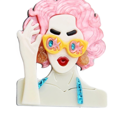 Brooch-Pink