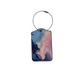 Etiqueta de equipaje - Mármol rosa, azul y morado
