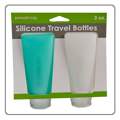 Smooth Trip Silicone TSA 3-1-1 Compatible Travel Bottles 3oz 2Pack