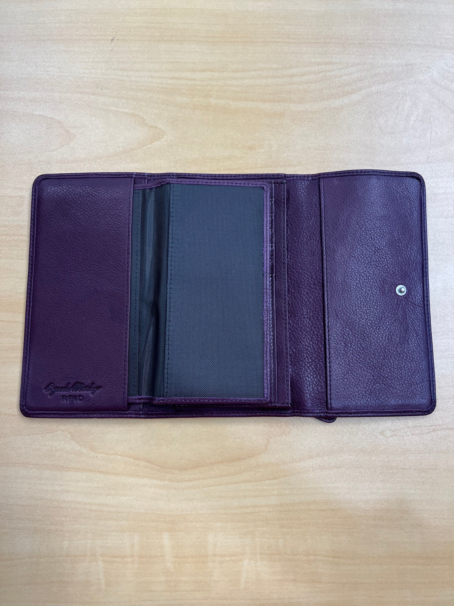 Osgoode Marley Leather Checkbook Wallet- 1236