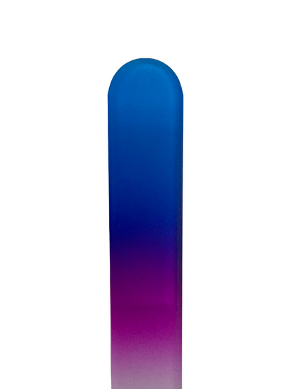 Czech Glass Nail File - Medium- Classy Colors Blue Magenta