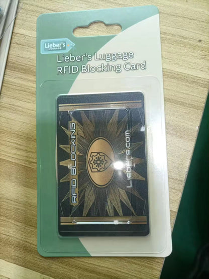 Lieber's Luggage® Lab RFID Shielding Disruptor Card for Wallet