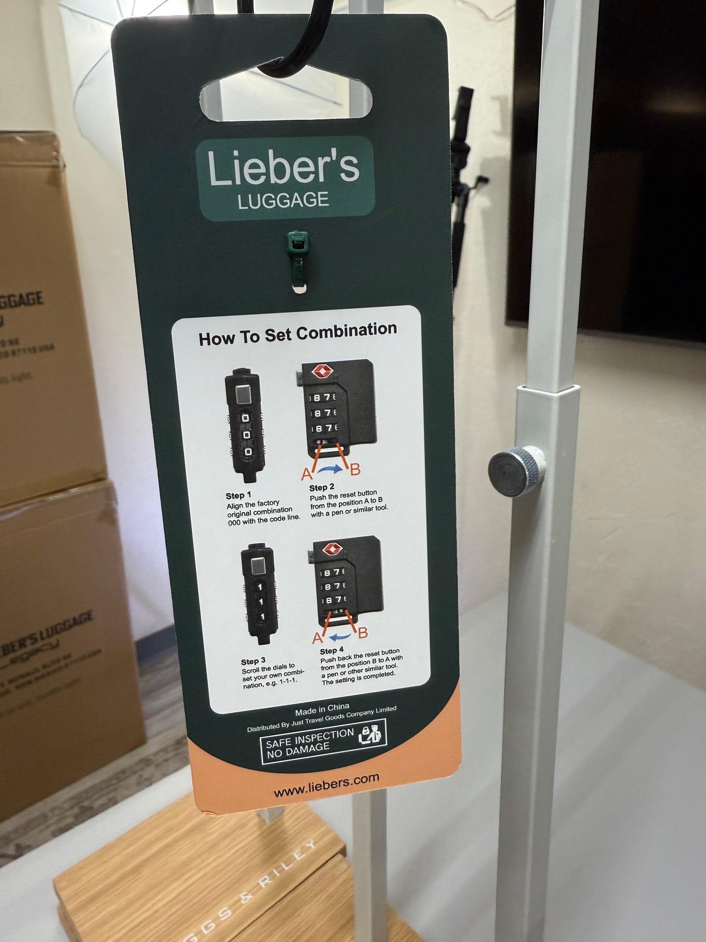 Lieber's Luggage TSA-Approved Cable Lock