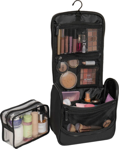 Joan & David High Density Sport Nylon Hanging Toiletry Organizer Bag with 3-1-1 Bag
