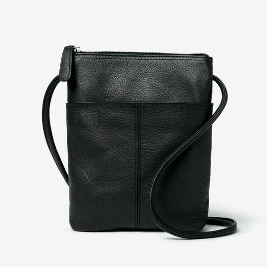 Osgoode Marley Leather Jamie's Travel Crossbody Bag Black