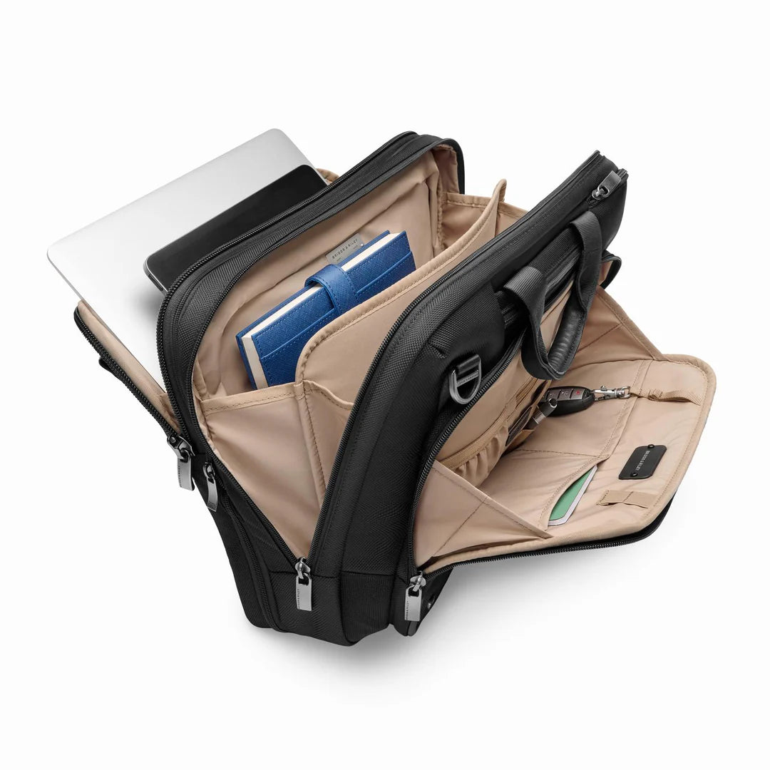 Briggs & Riley @WORK Medium Expandable RFID Brief (Free Monogram)- KB525X