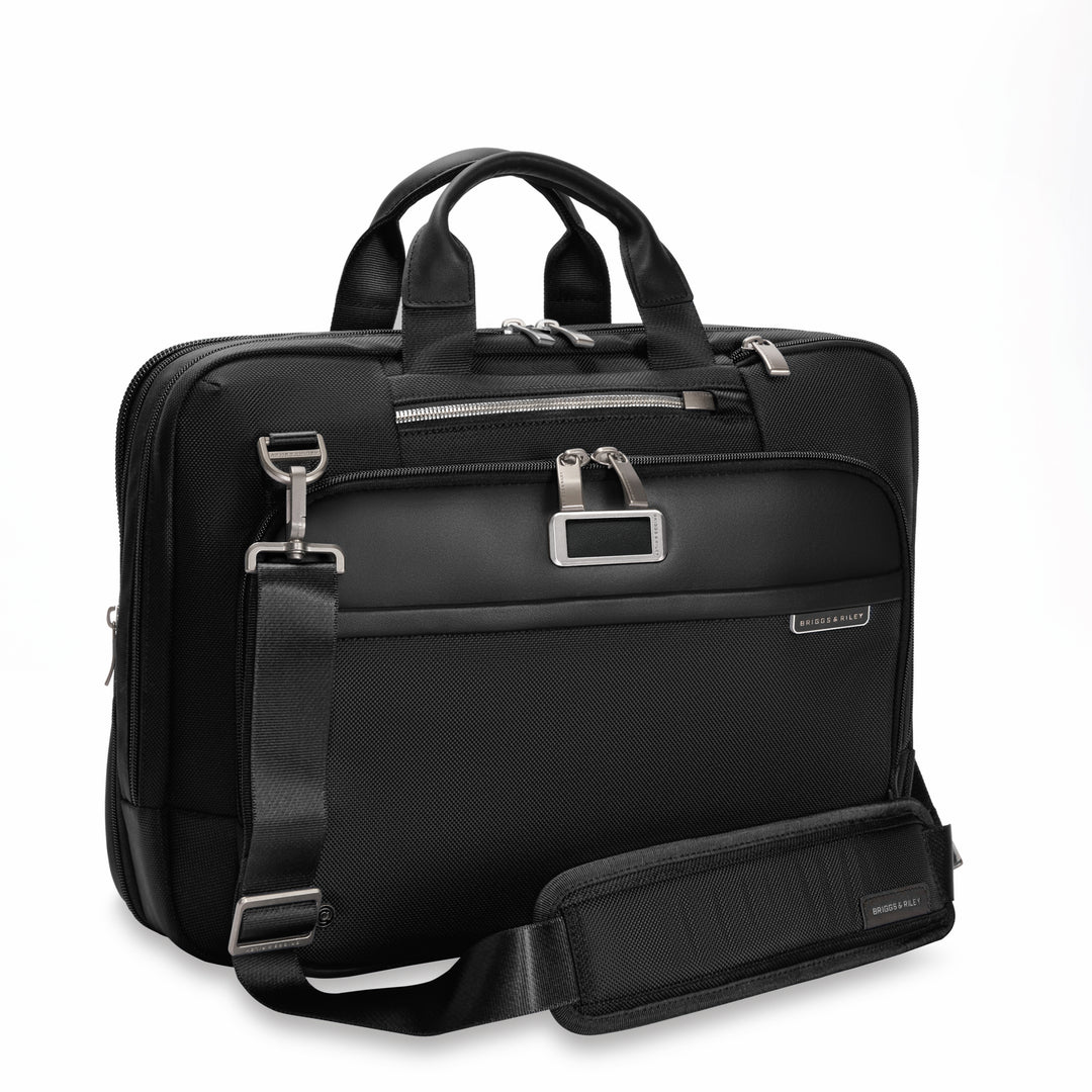 Briggs & Riley @WORK Medium Expandable RFID Brief (Free Monogram)- KB525X