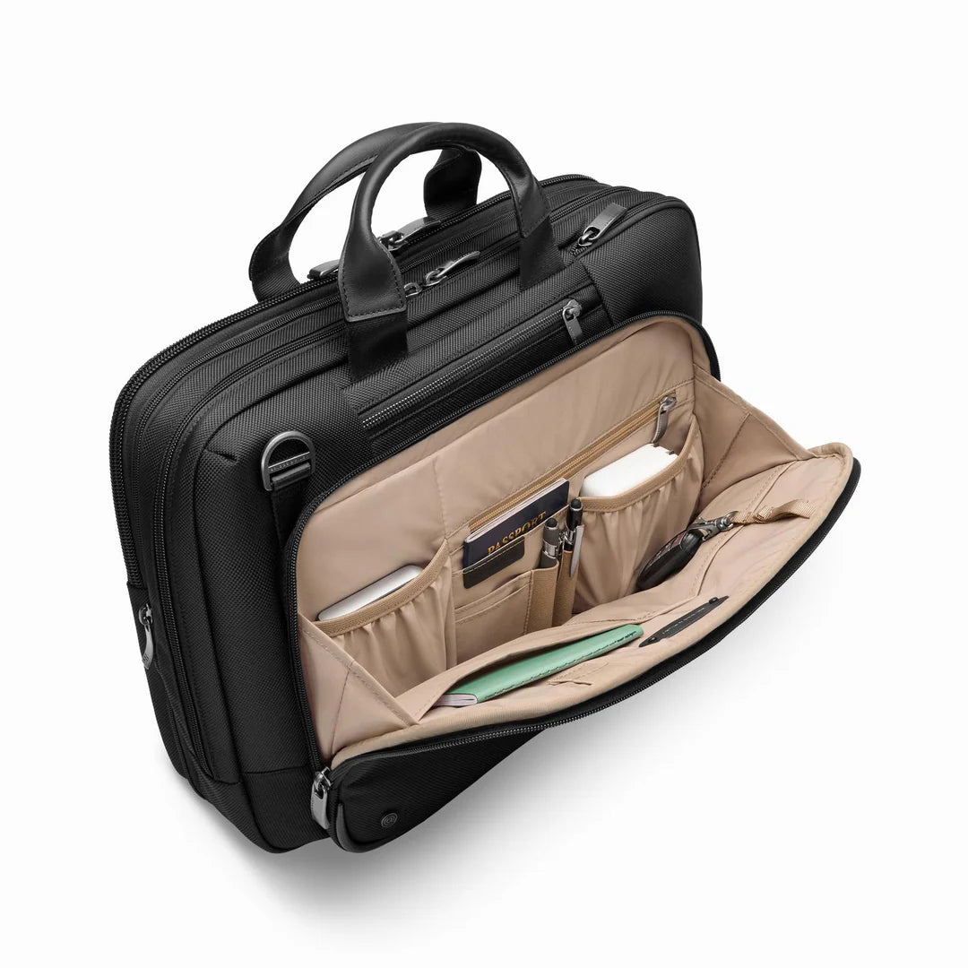 Briggs & Riley @WORK Medium Expandable RFID Brief (Free Monogram)- KB525X