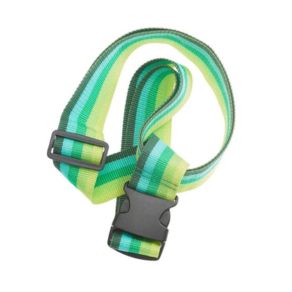 Smooth Trip Luggage Strap Green Stripe