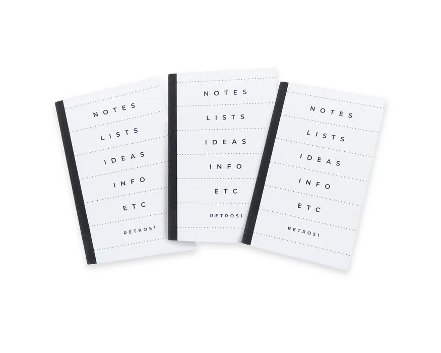 Pularys Modern Traveler Mini Notepads- 3 pack