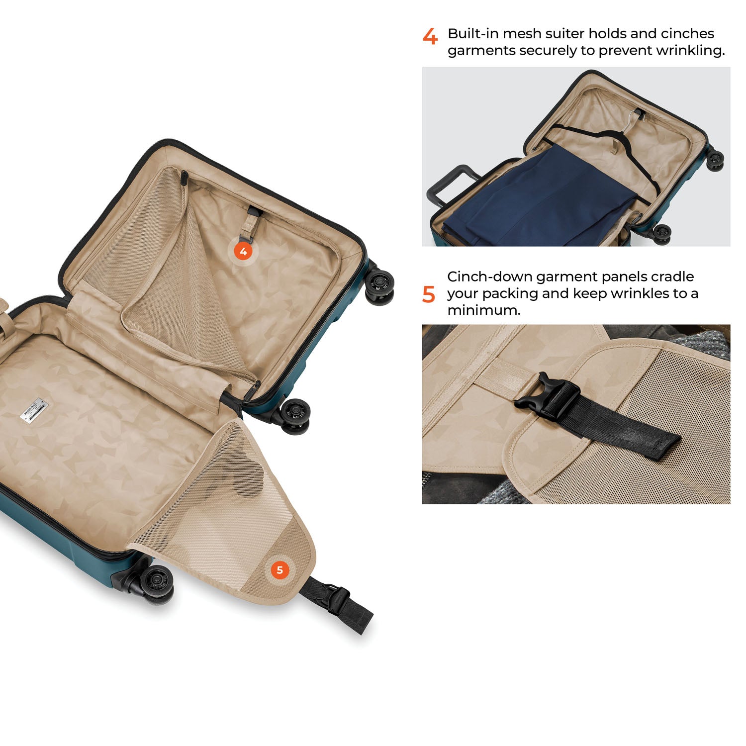 Briggs & Riley TORQ Domestic 22" Hardside Carry-On Spinner (Free Monogram)- QU222SP