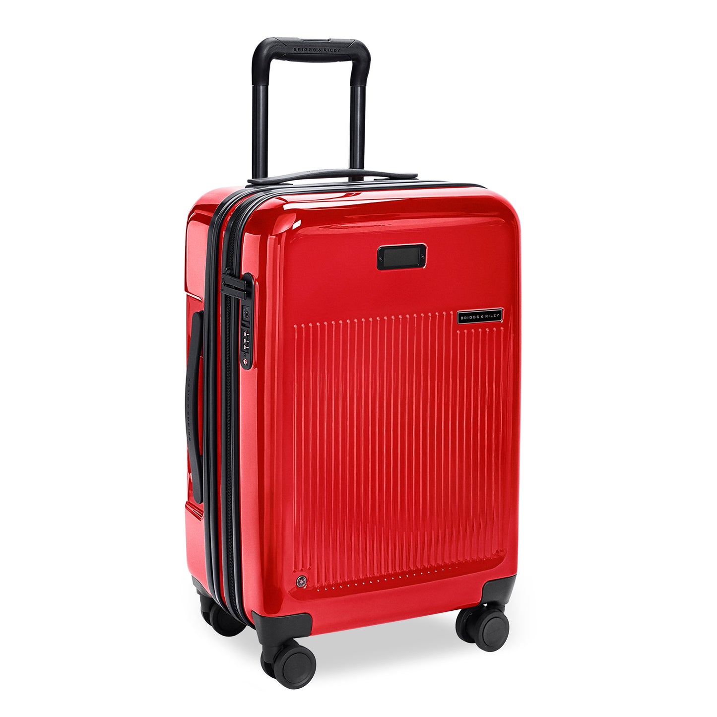 Briggs & Riley Sympatico 3.0 Essential 22" Hardside Expandable Carry-On Spinner (Free Monogram)- SU322CXSP Limited Edition- Glossy Ruby