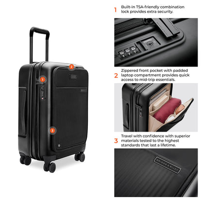 Briggs and Riley Sympatico Essential 22" Front Pocket Carry-On Hardsided Expandable Spinner