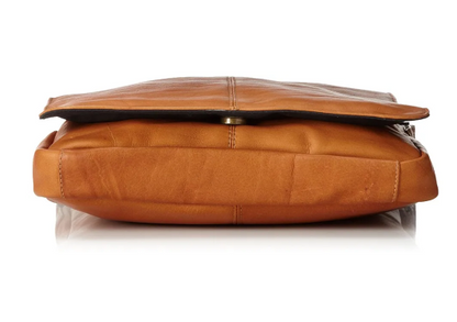 David King & Co. 145 Leather Small Vertical Messenger Bag- $120