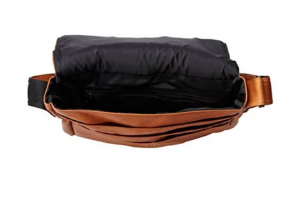 David King & Co. 145 Leather Small Vertical Messenger Bag- $120