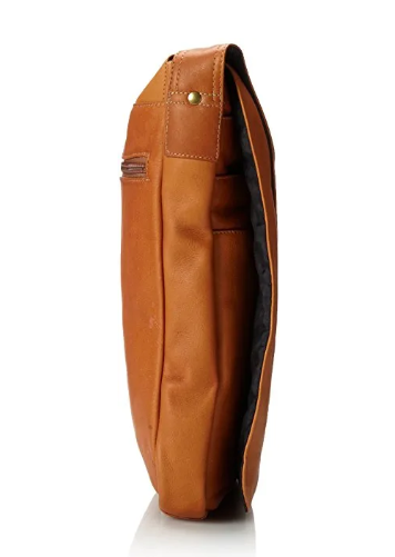 David King & Co. 145 Leather Small Vertical Messenger Bag- $120