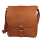 David King & Co. 187 Leather Vertical Laptop Messenger Bag With Large Ring