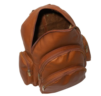 David King & Co. 322 Leather 322 Expandable Unlined Backpack- $165