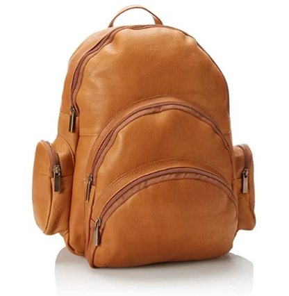 David King & Co. 322 Leather 322 Expandable Unlined Backpack- $165 Tan