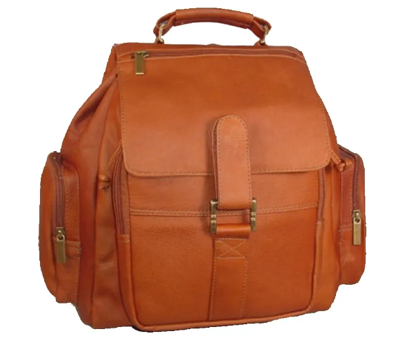 David King & Co. 323 Leather Top Handle Backpack Unlined- $160