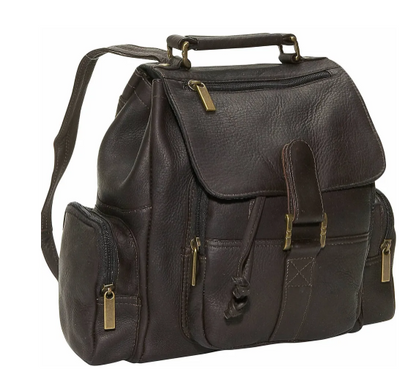 David King & Co. 323 Leather Top Handle Backpack Unlined- $160