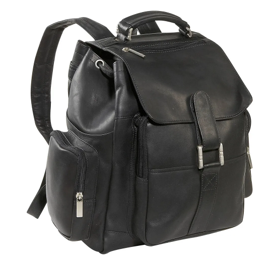 David King & Co. 323 Leather Top Handle Backpack Unlined- $160