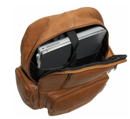 David King & Co. 332 Leather Laptop Backpack