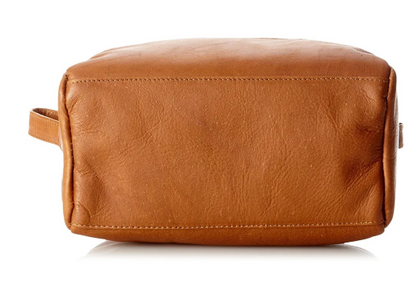 David King & Co. 418 Leather Small Double Toiletry/Shave Bag- $50