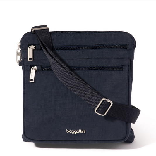 Baggallini Securtex RFID Large Anti-Theft Crossbody Black