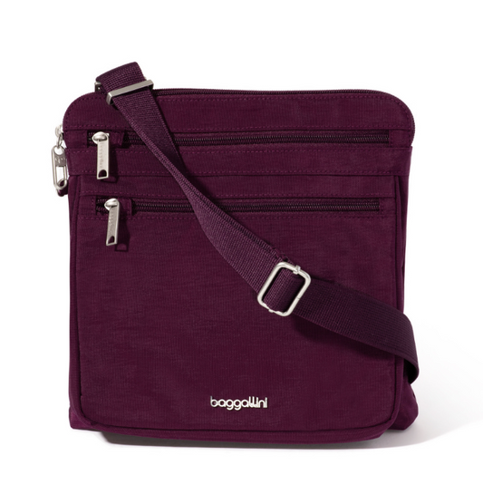 Baggallini Securtex RFID Large Anti-Theft Crossbody Black