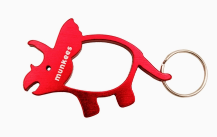 Dinosaur Bottle Opener Keychain- Triceratops- $8.00