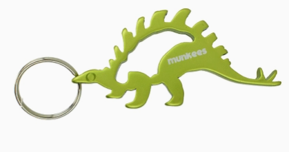 Dinosaur Bottle Opener Keychain- Stegosaurus- $8