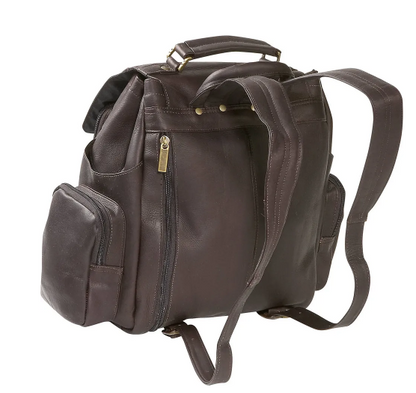 David King & Co. Leather Top Handle Extra Large Backpack