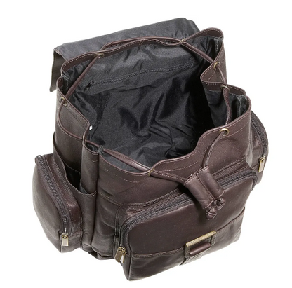 David King & Co. Leather Top Handle Extra Large Backpack