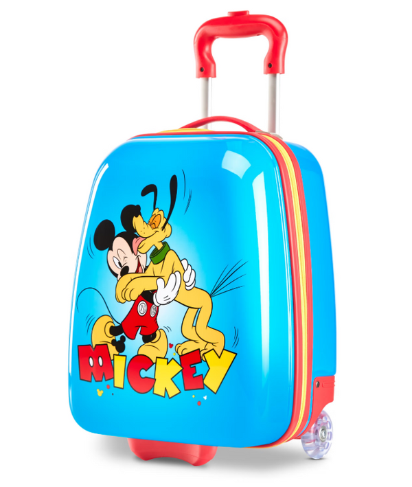 Disney Characters Kids 2-Wheeled Hardside Carry-On Mickey & Pluto