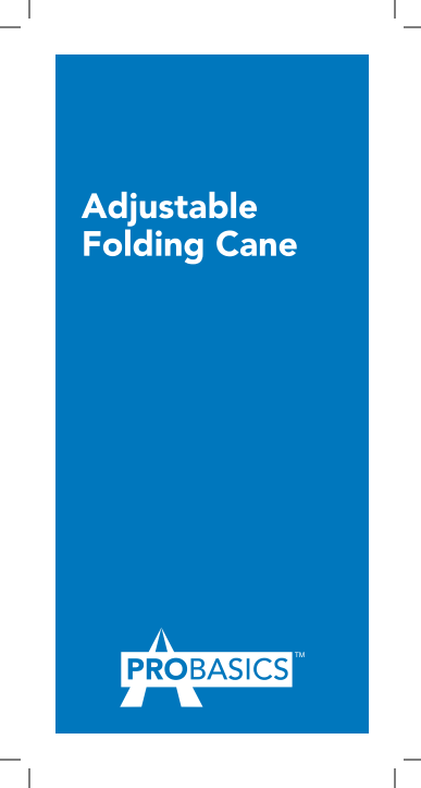 ProBasics Offset Folding Cane