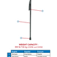 ProBasics Offset Folding Cane