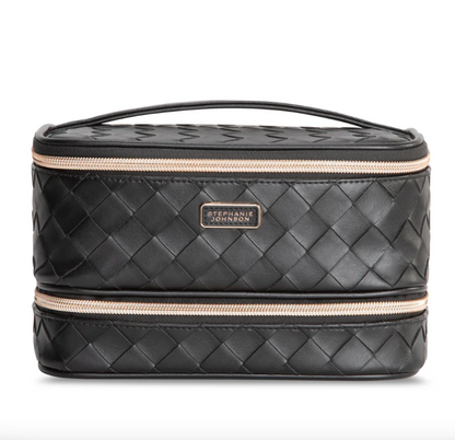 Stephanie Johnson Jenny Train Case/Toiletry Bag Belize Raven