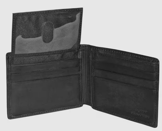 Dopp® Leather Regatta RFID Credit Card Billfold Wallet Black