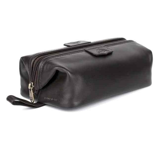 Dopp® Leather First Class Seasoned Traveler Admiral Toiletry Kit