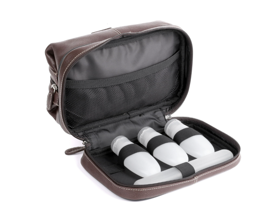 Dopp® Leather Travel Toiletry Kit with Bonus Items