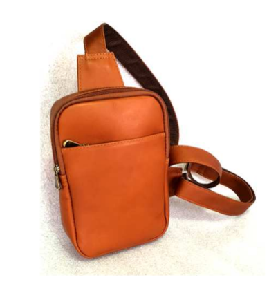 Daytrekr Leather Mini Sling Bag Tan