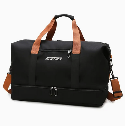 BEICHAO Large Capacity Gym Duffel Bag Black