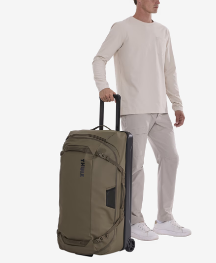Thule Chasm 110L Checked 2-Wheeled Duffel Deep Khaki