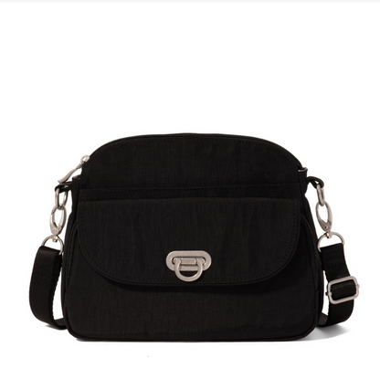 Baggallini Coastal Flip Lock Crossbody w/ RFID Black