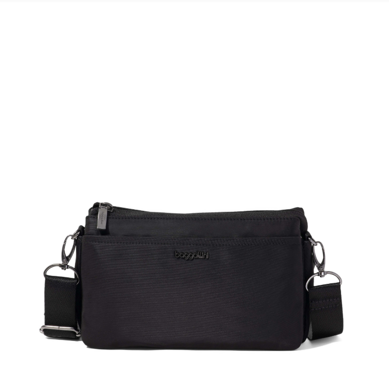Baggallini Perry Crossbody w/ RFID Black Twill