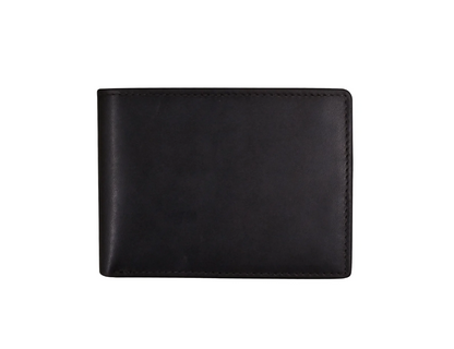 ili New York Leather Compact Bifold with Left Flip and RFID
